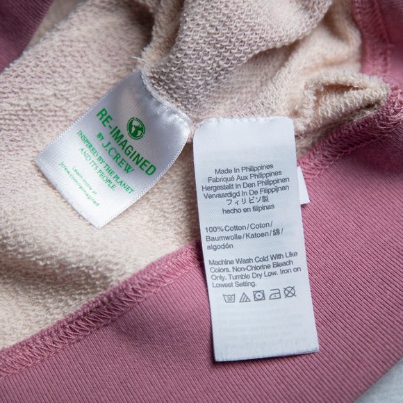 J. Crew Women's Cotton Terry Crewneck Pullover Size Medium - Picture 6 of 6